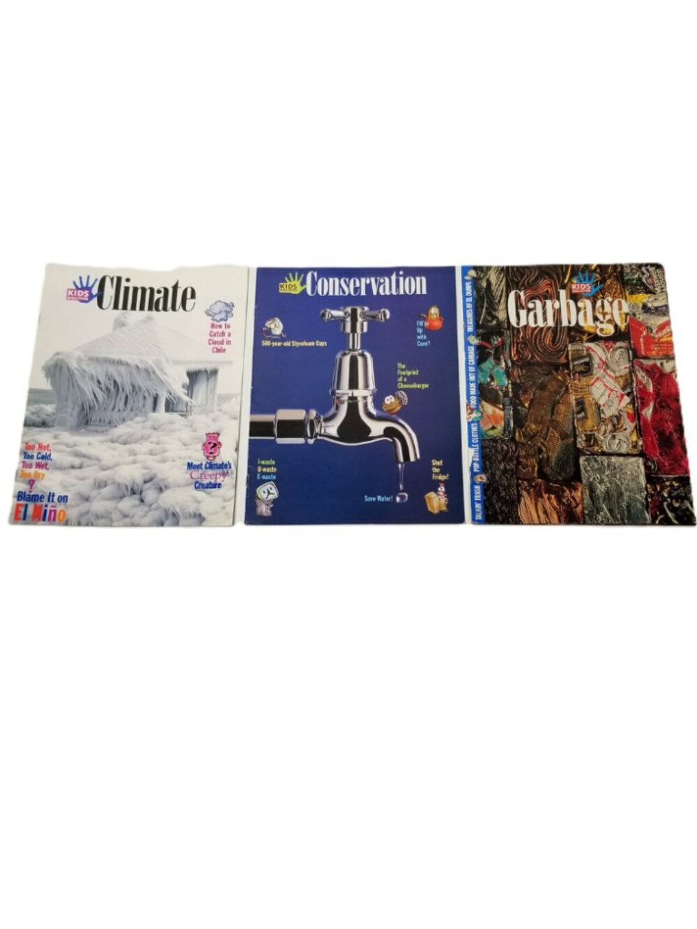 Kids Discover Magazine Lot 3 Environment Homeschool Climate Conservation Garbage
